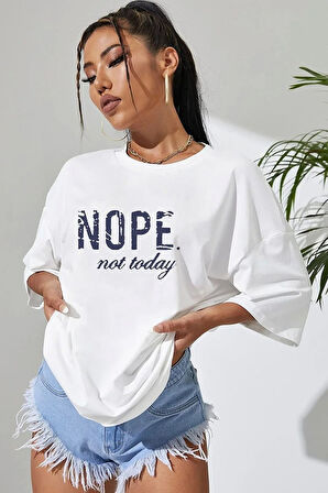 Uyguntarz Unisex Not Today Baskılı T-shirt