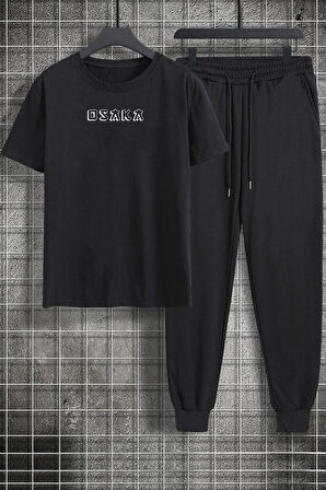 Uyguntarz Unisex Osaka Baskılı 2'li Eşofman Takımı