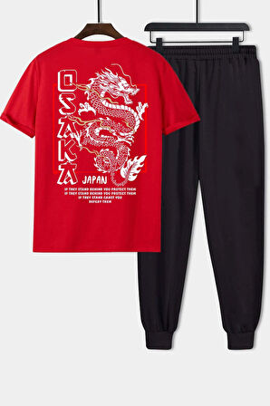 Uyguntarz Unisex Osaka Baskılı 2'li Eşofman Takımı