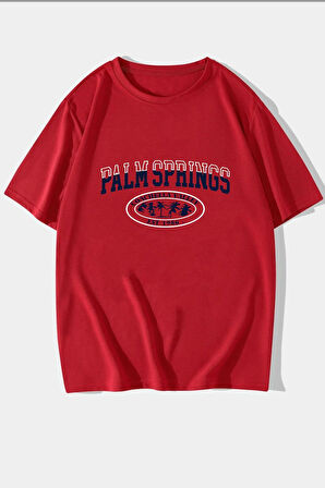 Uyguntarz Unisex Palm Springs Baskılı T-shirt
