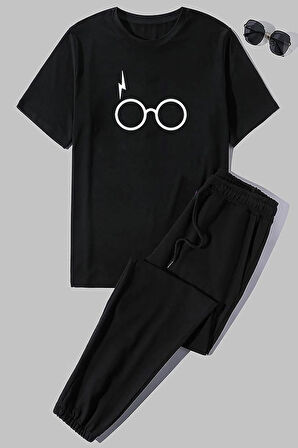 Uyguntarz Unisex Potter Baskılı 2'li Eşofman Takımı