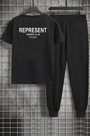 Uyguntarz Unisex Represent Baskılı 2'li Eşofman Takımı