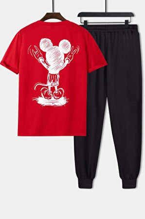 Uyguntarz Unisex Usual Suspect Baskılı 2'li Eşofman Takımı