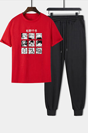 Uyguntarz Unisex Ken Kaneki Baskılı 2'li Eşofman Takımı