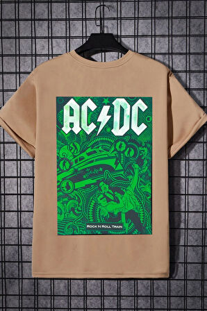 Unisex Acdc Baskılı T-shirt