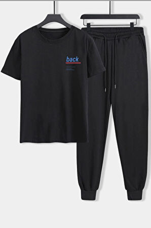 Uyguntarz Unisex Back Baskılı 2'li Eşofman Takımı