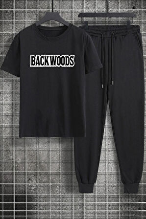 Unisex Backwoods Baskılı 2'li Eşofman Takımı