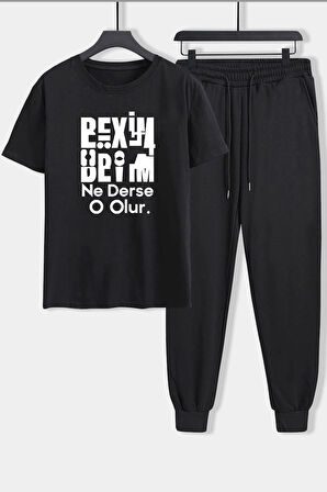 Uyguntarz Unisex Beyim Ne Derse O Olur 2'li Eşofman Takımı