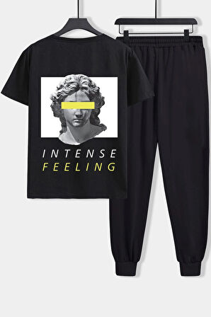 Uyguntarz Unisex Aesthetic Baskılı 2'li Eşofman Takımı