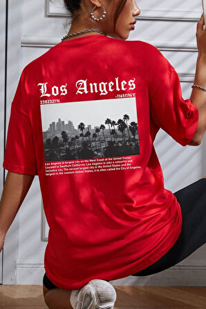 Uyguntarz Unisex Los Angles Tasarım Tshirt