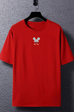 Uyguntarz Unisex Mause  Baskılı T-shirt