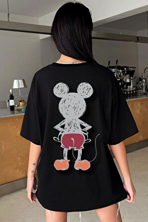 Uyguntarz Unisex Mause  Baskılı T-shirt