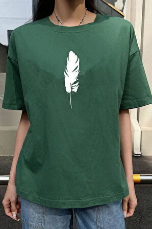 Uyguntarz Unisex Tüy  Baskılı T-shirt