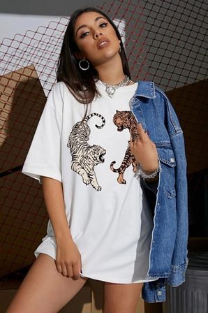 Kaplan Baskılı Tasarım Tshirt