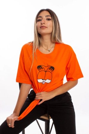 Garfield Emoji Tasarım Tshirt