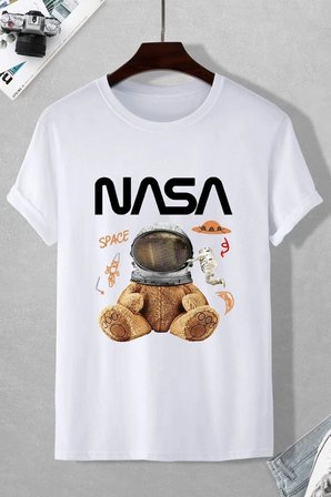 Nasa Baskılı Tasarım T-shirt