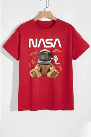 Nasa Baskılı Tasarım T-shirt