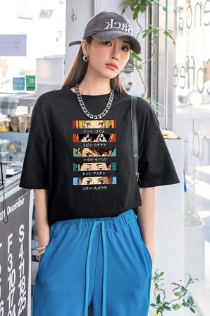 Anime Modası Baskılı Tshirt