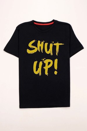 Shut Up Baskılı Tasarım Tshirt