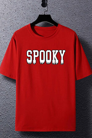 Uyguntarz Unisex Spooky Baskılı T-shirt