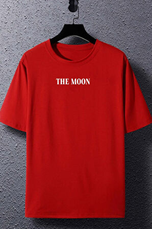 Unisex The Moon Baskılı T-shirt