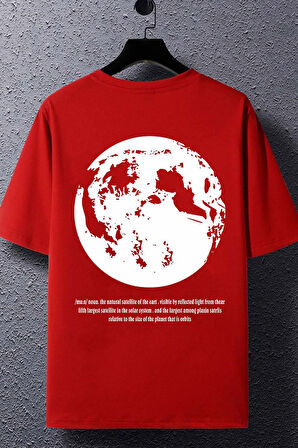 Uyguntarz Unisex The Moon Baskılı T-shirt