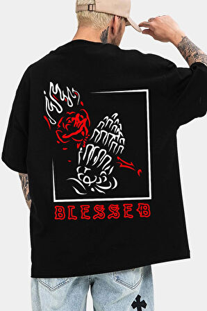 Uyguntarz Unisex Blesseb Baskılı T-shirt