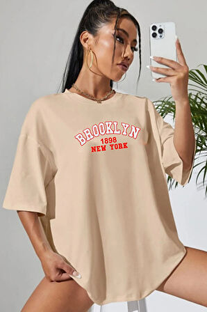 Uyguntarz Unisex Brooklyn Baskılı T-shirt