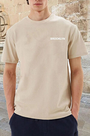 Uyguntarz Unisex Brooklyn Baskılı T-shirt