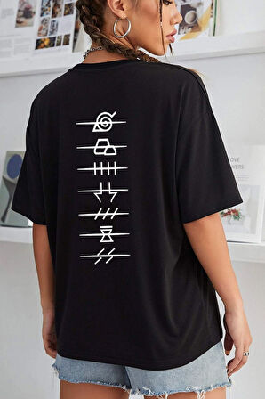 Uyguntarz Unisex Ninja Akatsuki Baskılı T-shirt