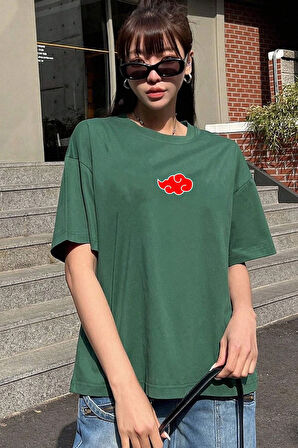 Uyguntarz Unisex Ninja Akatsuki Baskılı T-shirt