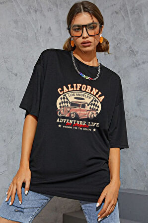 Uyguntarz Unisex California Baskılı T-shirt