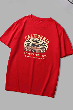 Uyguntarz Unisex California Baskılı T-shirt