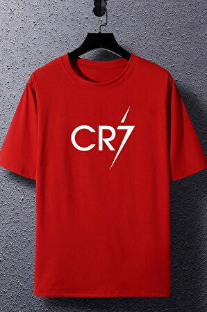 Unisex Cr7 Baskılı T-shirt