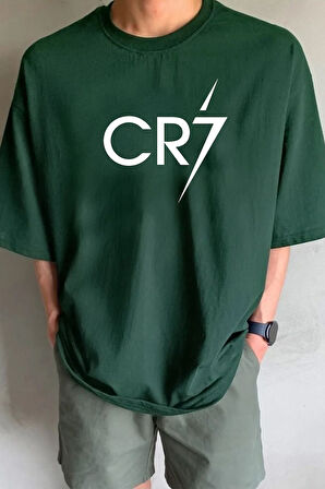 Unisex Cr7 Baskılı T-shirt