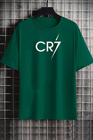 Unisex Cr7 Baskılı T-shirt