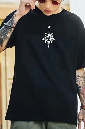 Uyguntarz Unisex Skullcracked Baskılı T-shirt