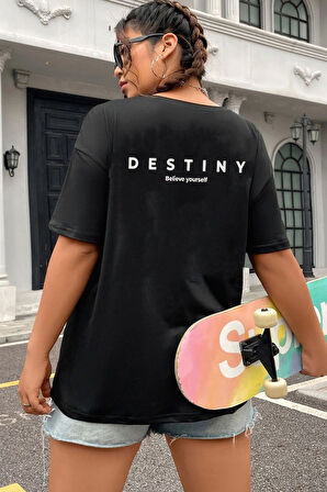 Uyguntarz Unisex Destiny Baskılı T-shirt
