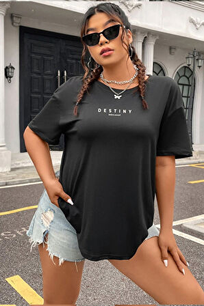 Uyguntarz Unisex Destiny Baskılı T-shirt