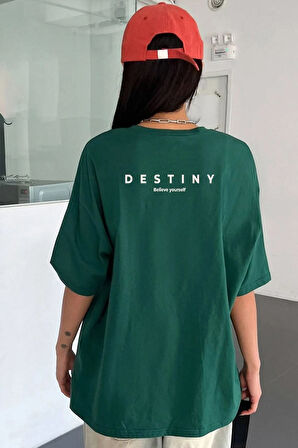 Uyguntarz Unisex Destiny Baskılı T-shirt