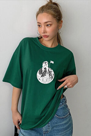 Uyguntarz Unisex Astronot Baskılı T-shirt