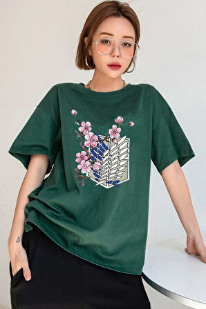 Uyguntarz Unisex Flowers Baskılı T-shirt