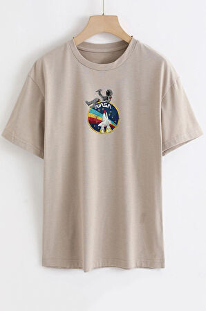 Uyguntarz Unisex Nasa Baskılı T-shirt