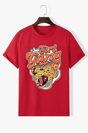 Uyguntarz Unisex Girl Gang Baskılı T-shirt