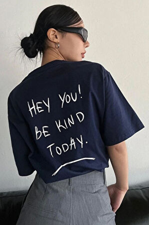 Uyguntarz Unisex Hey you Baskılı T-shirt