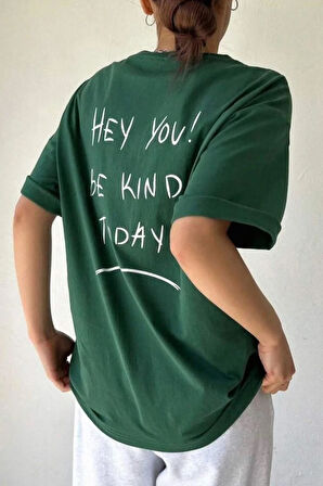 Uyguntarz Unisex Hey you Baskılı T-shirt