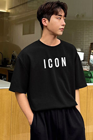 Unisex Icon Baskılı T-shirt