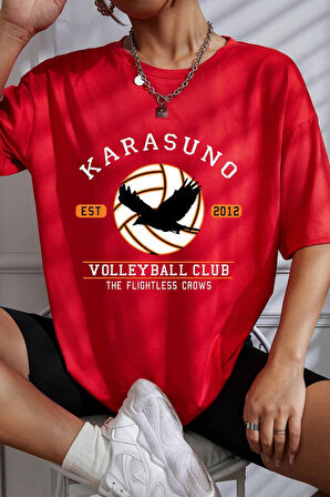 Uyguntarz Unisex Karasuno Baskılı T-shirt