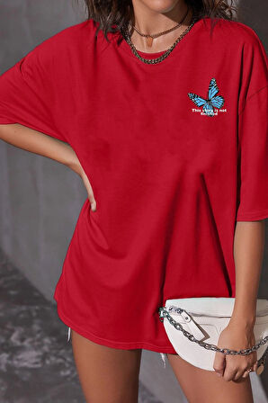 Uyguntarz Unisex Kelebek Baskılı T-shirt