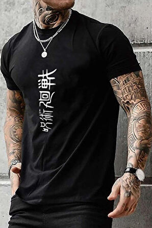 Unisex Jujutsu kaisen Baskılı T-shirt